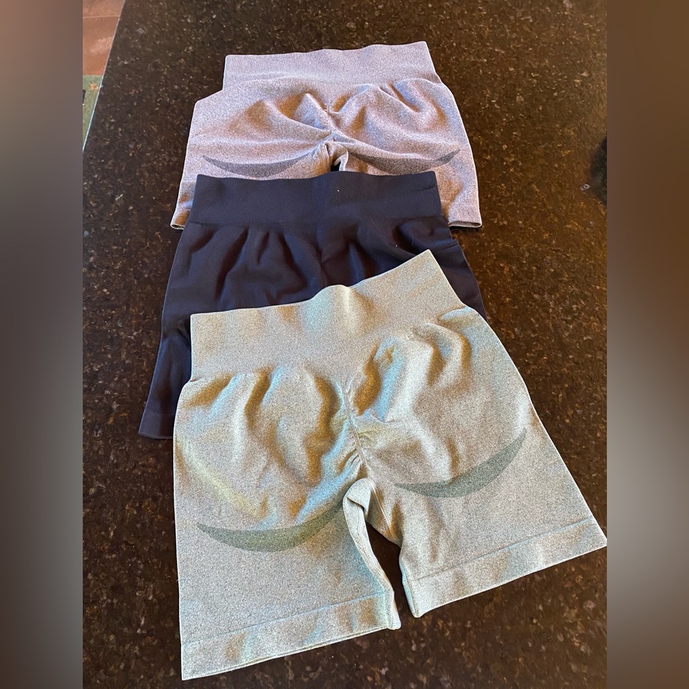 Stylish Women's Shorts - Black, Gray, and Cream